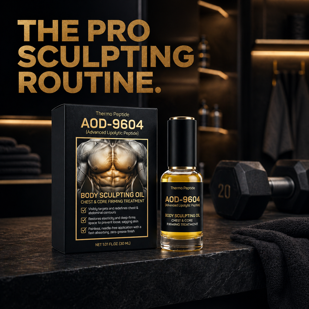 Pheromex® ⭐Thermo Peptide Body Scilpting Oil Chest & Core Firming Treatment