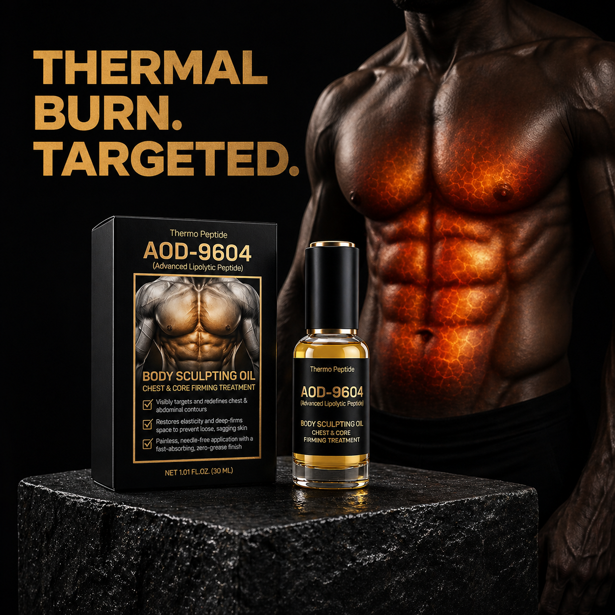 Pheromex® ☄️Thermo Peptide Body Scilpting Oil Chest & Core Firming Treatment