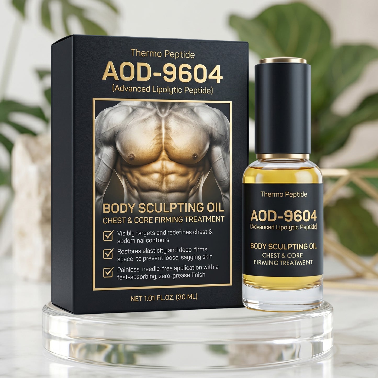 Pheromex® 💪🏻Thermo Peptide Body Scilpting Oil Chest & Core Firming Treatment